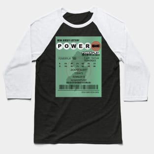 04-05-2024 Earthquake NJ Power Quake Lottery Ticket Baseball T-Shirt